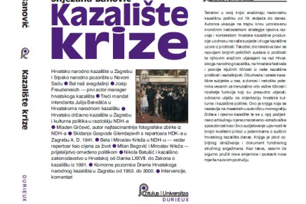 Vrijeme je najbolji sudac – O novoj knjizi Snježane Banović ”Kazalište krize”