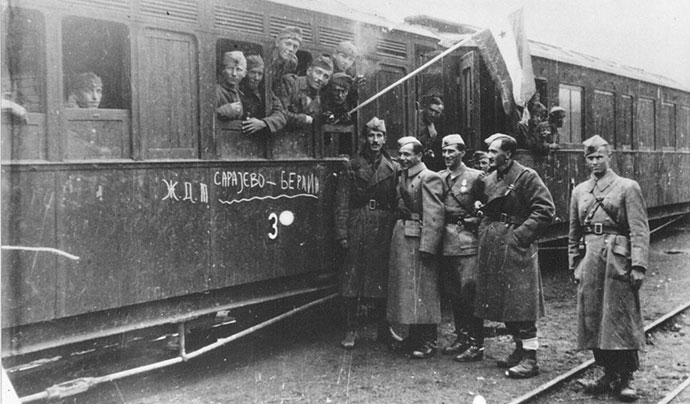 Borci VI krajiške brigade, Sarajevo 1945.