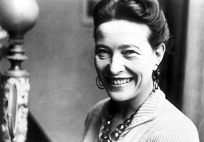 SIMONE DE BEAUVOIR. NDR Foto nur s/w