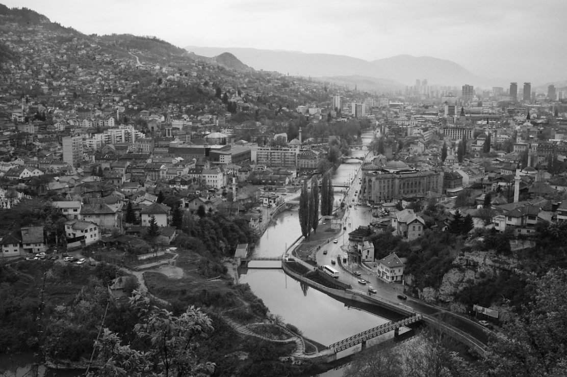 Sarajevo and the Miljacka River