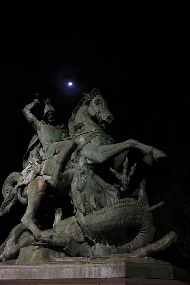 Kip Sv. Jurja na trgu maršala Tita u Zagrebu. Snimila Sanja Šantak