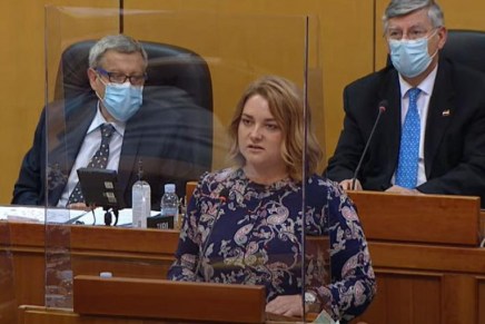 Anja Šimpraga u Saboru: PRED VAMA STOJI DIJETE IZ&nbsp;KOLONE