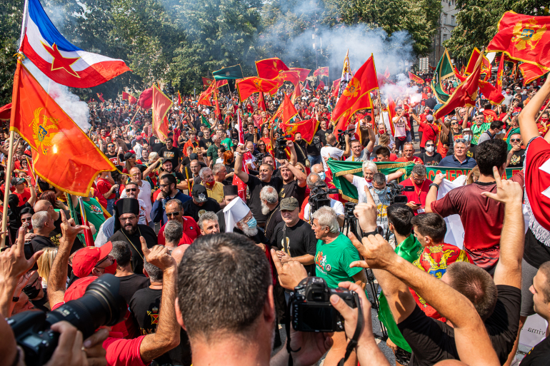 Crna Gora: Na Cetinju održan protest zbog najavljenog ustoličenja mitropolita Joanikija