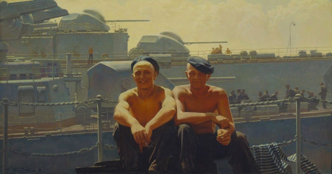 painting by Alexander Sytov, USSR, 1986
