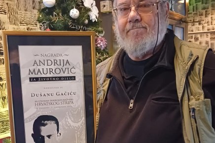 DUŠAN GAČIĆ OVOGODIŠNJI JE DOBITNIK NAGRADE “ANDRIJA MAUROVIĆ” ZA ŽIVOTNO DJELO NA PODRUČJU HRVATSKOG&nbsp;STRIPA