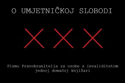 UMJETNIČKA SLOBODA  I PISMO PRAVOBRANITELJA JEDNOJ DOMAĆOJ&nbsp;KNJIŽARI