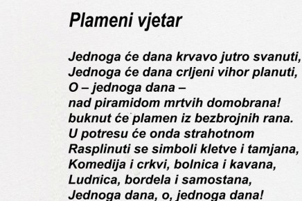 Miroslav Krleža: Plameni vjetar Miroslav Krleža: Plameni vjetar