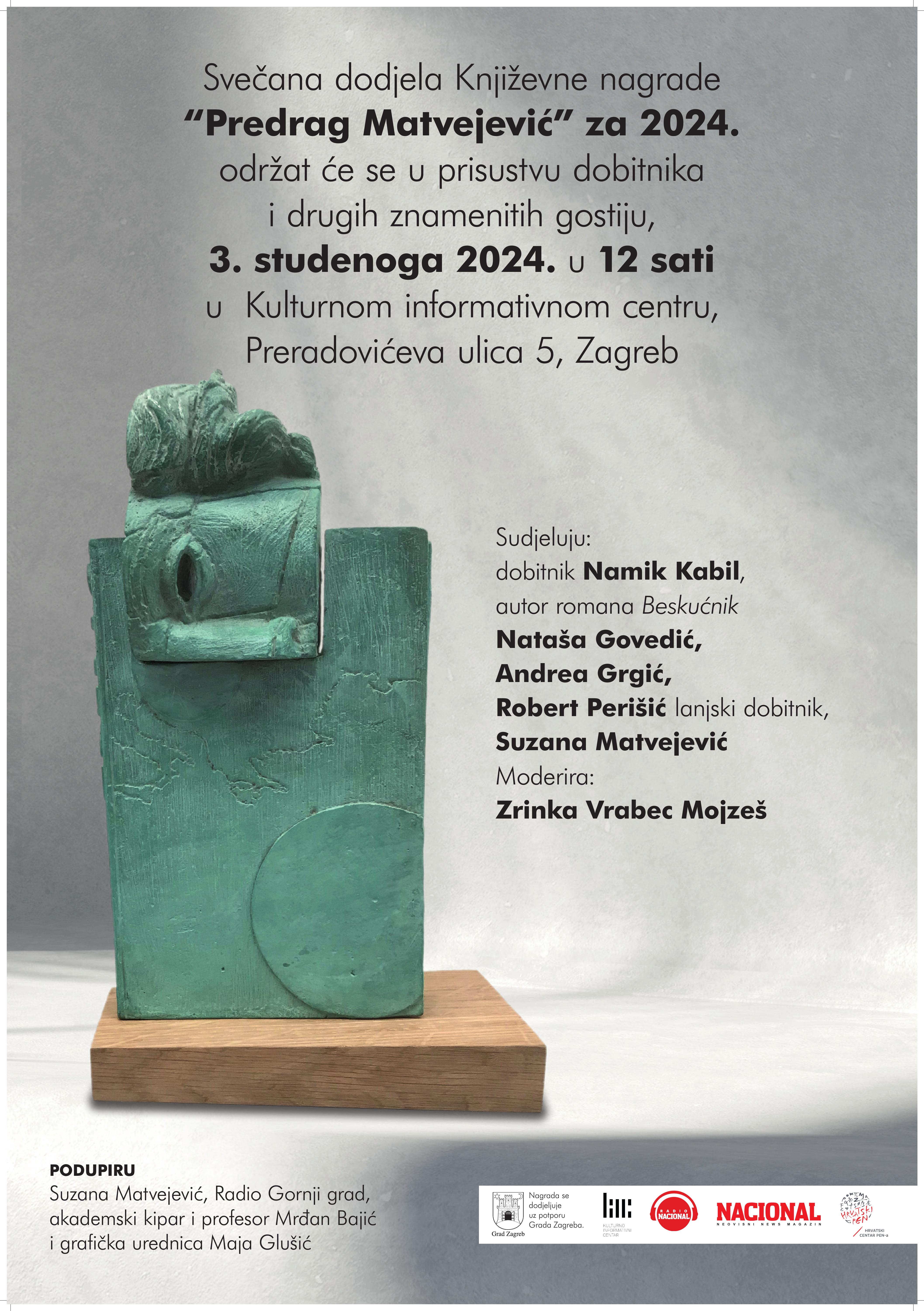 B1 plakat Matvejevic nagrada 2024