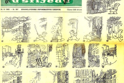 PRVOMAJSKA PRIČA, STRIP NEDELJKA DRAGICA NA NASLOVNICI “VUS”-A