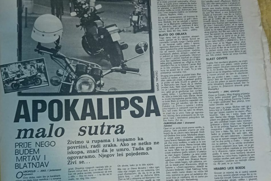 Marijan Grakalić: Apokalipsa malo sutra (Pripovjed neobične&nbsp;ludosti)