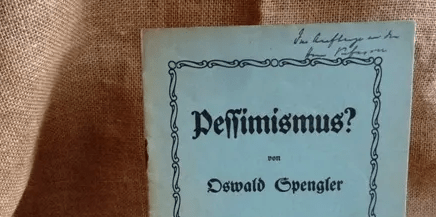 Žarko Paić: Kritički zapis uz tekst Oswalda Spenglera „Pesimizam?“&nbsp;(1921.)